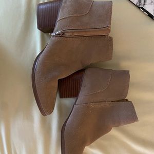 Tan booties